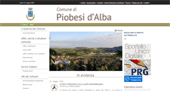 Desktop Screenshot of comune.piobesidalba.cn.it