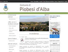 Tablet Screenshot of comune.piobesidalba.cn.it